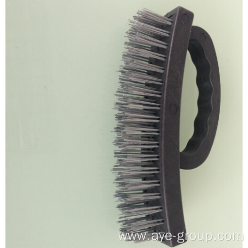 6.5" Heavy Duty Grip Plastic Handle Wire Brush